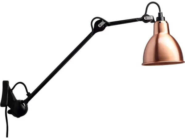 Lampe Gras - 222 Applique Murale Noir/Cuivre