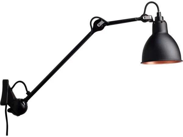 Lampe Gras - 222 Applique Murale Noir/Noir/Cuivre