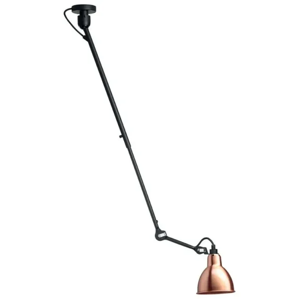 Lampe Gras - 302 L Plafonnier Noir/Cuivre