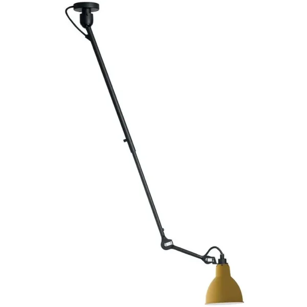 Lampe Gras - 302 L Plafonnier Noir/Jaune