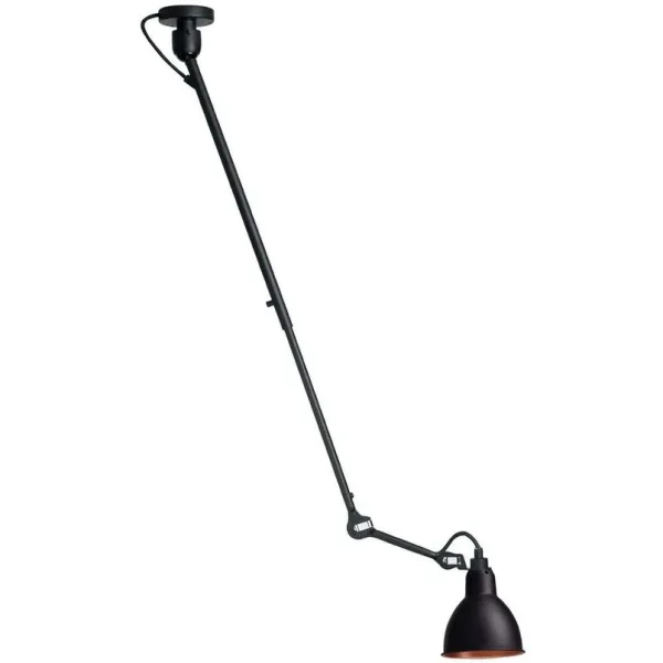 Lampe Gras - 302 L Plafonnier Noir/Noir/Cuivre