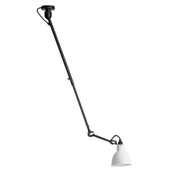 Lampe Gras - 302 Plafonnier Noir/Blanc