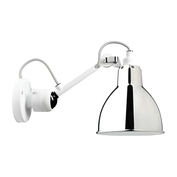 Lampe Gras - 304 Applique Murale Blanc/Chrome Lampe Gras