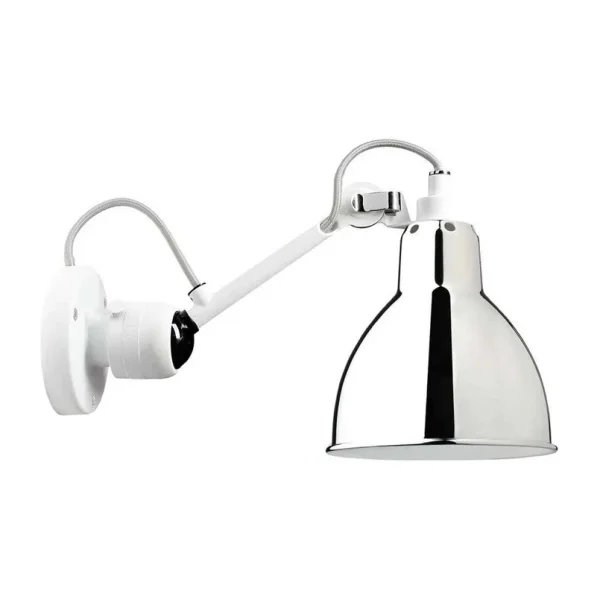 Lampe Gras - 304 Applique Murale Blanc/Chrome