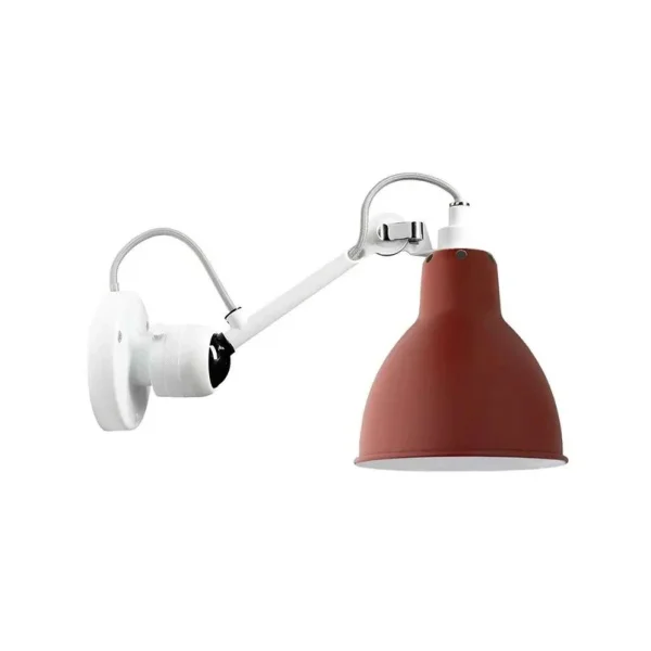 Lampe Gras - 304 Applique Murale Blanc/Rouge