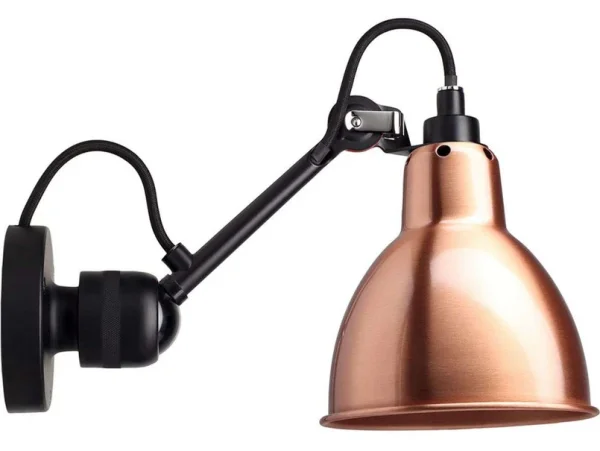 Lampe Gras - 304 Applique Murale Noir/Cuivre