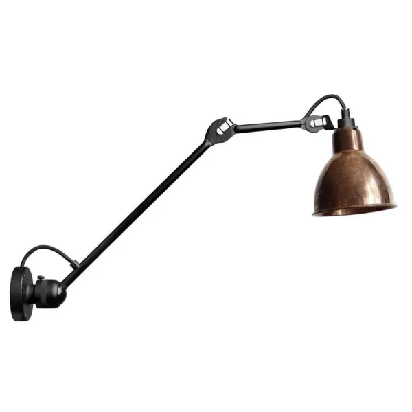 Lampe Gras - 304L40 Applique Murale Noir/Cuivre Brut