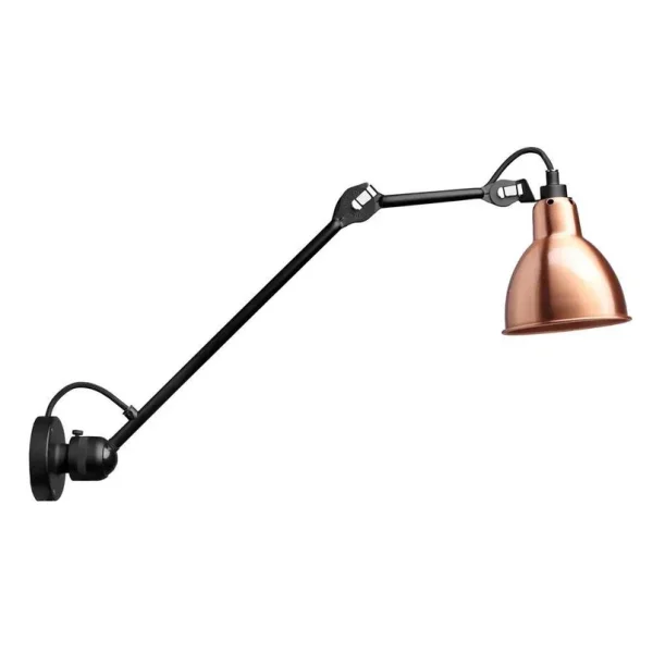Lampe Gras - 304L40 Applique Murale Noir/Cuivre/Blanc