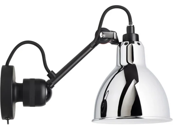 Lampe Gras - 304SW Applique Murale Noir/Chrome