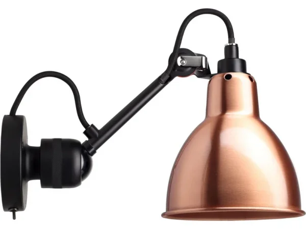 Lampe Gras - 304SW Applique Murale Noir/Cuivre