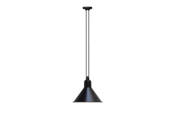 Lampe Gras - 322 L Suspension Conique Noir
