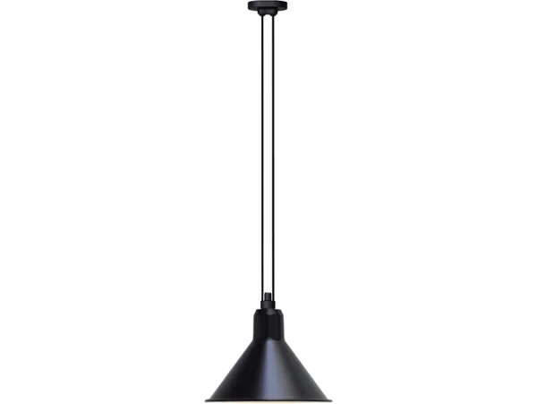 Lampe Gras - 322 L Suspension Conique Noir/Cuivre Lampe Gras