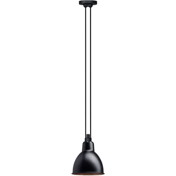 Lampe Gras - 322 L Suspension Round Black/Copper
