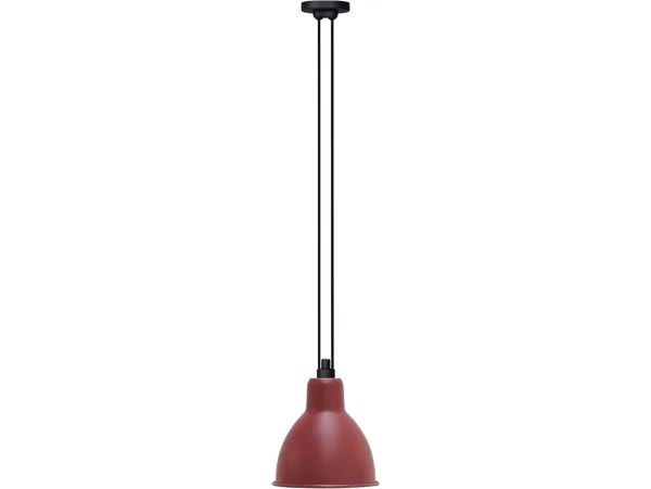 Lampe Gras - 322 L Suspension Round Red Lampe Gras