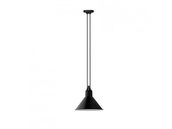 Lampe Gras - 322 XL Suspension Conique Noir