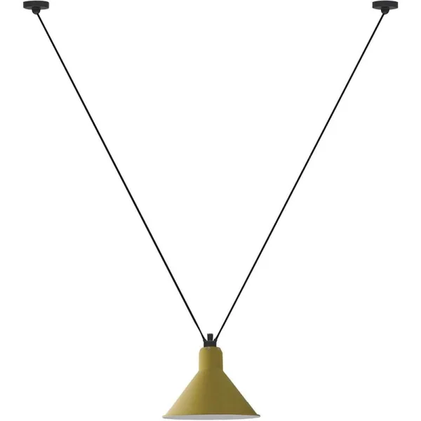 Lampe Gras - 323 L Suspension Conique Jaune Lampe Gras