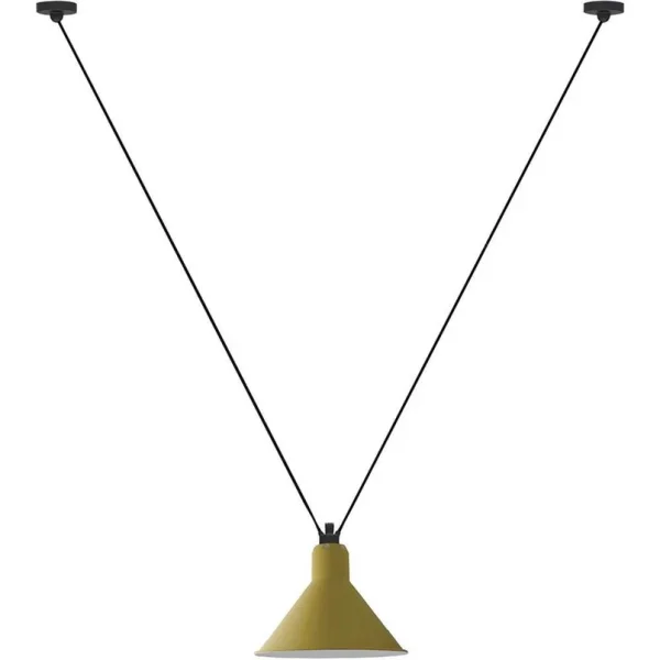 Lampe Gras - 323 L Suspension Conique Jaune