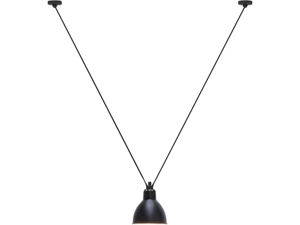 Lampe Gras - 323 L Suspension Round Black Lampe Gras