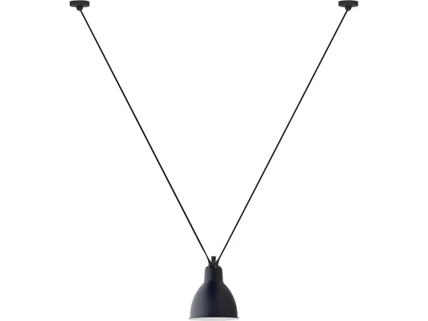 Lampe Gras - 323 L Suspension Round Blue Lampe Gras