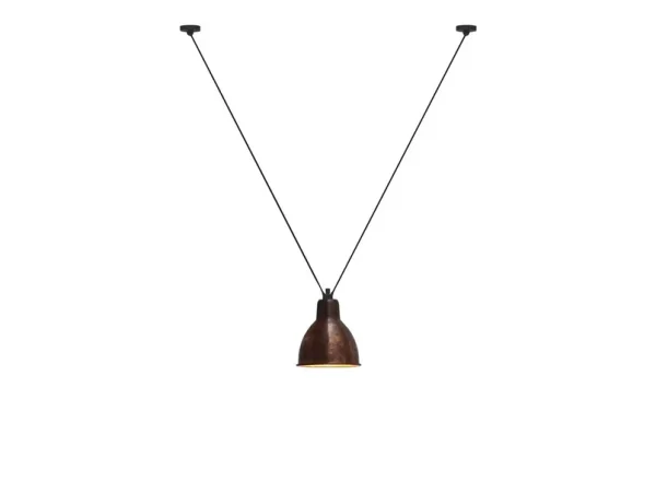 Lampe Gras - 323 XL Suspension Round Raw Copper