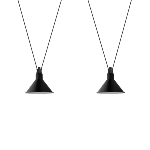 Lampe Gras - 324 XL Suspension Conique Noir