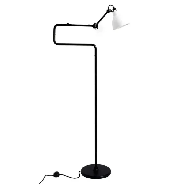 Lampe Gras - 411 Lampadaire Noir/Blanc