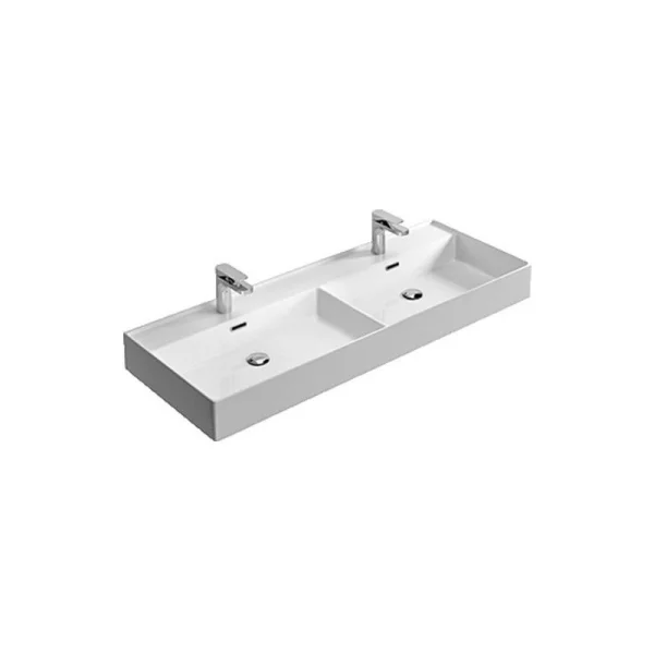 Lavabo de salle de bain Kiub Hidra Ceramica double