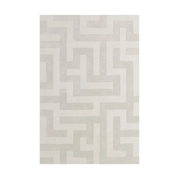 Layered Tapis en laine Byzantine grande Light oatmeal, 200x300cm