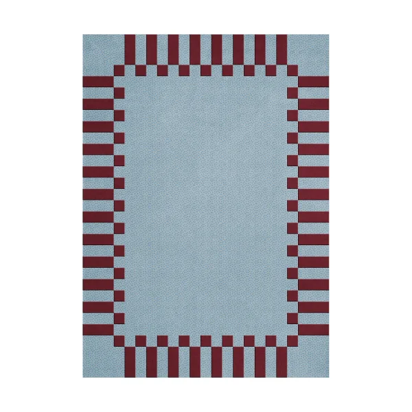 Layered Tapis en laine Teklan Frame Mulberry sky, 140x200 cm