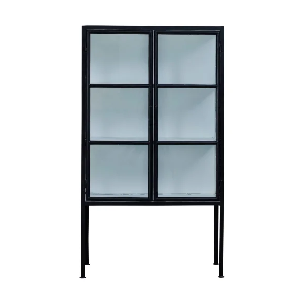 Lene Bjerre Depot vitrine 85x40x150 cm Noir-blanc