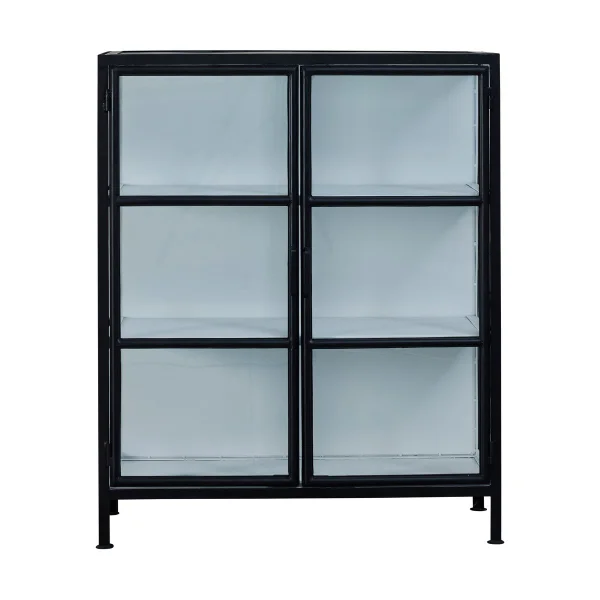 Lene Bjerre Depot vitrine 90x40x110 cm Noir-blanc