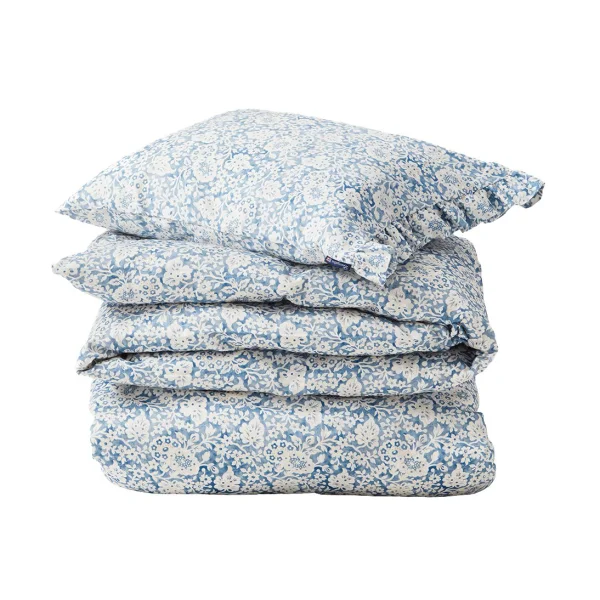 Lexington Ensemble de lit Blue Floral Printed Cotton Sateen 50x60 cm, 220x220 cm