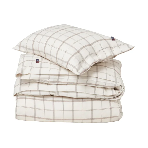 Lexington Ensemble de lit Checked Flannel 220x220 cm White-brown