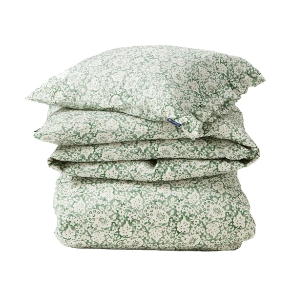 Lexington Ensemble de lit Green Floral Printed Cotton Sateen 50x60 cm, 220x220 cm