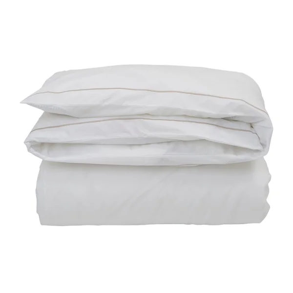 Lexington Housse de couette Hotel Percale 150x210 cm Blanc-beige clair