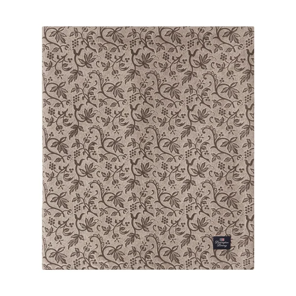 Lexington Nappe Printed Recycled Cotton 150x350 cm Light beige