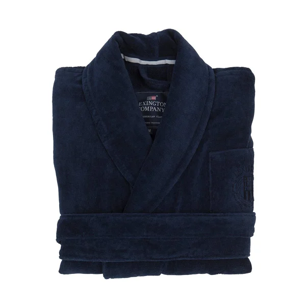 Lexington Robe de chambre Hotel Velour L Dress Blue