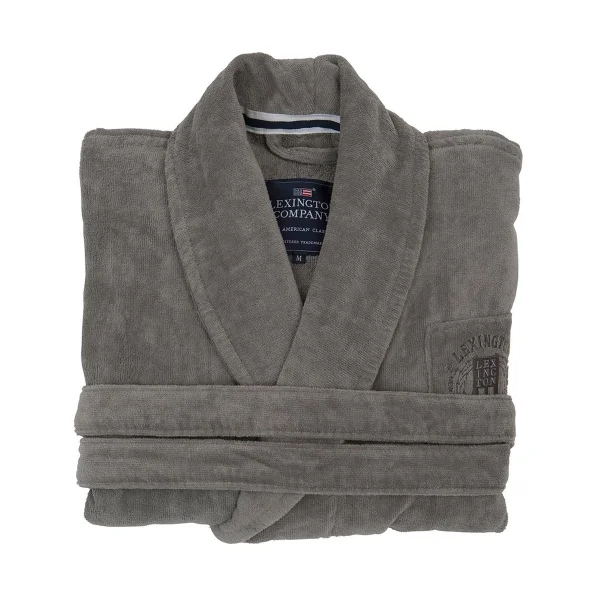 Lexington Robe de chambre Hotel Velour L Gray