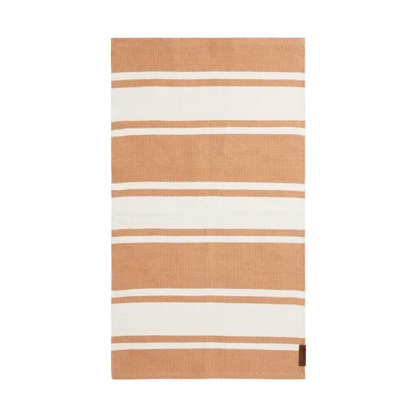 Lexington Tapis Organic Striped Cotton 170x240 cm Beige-white