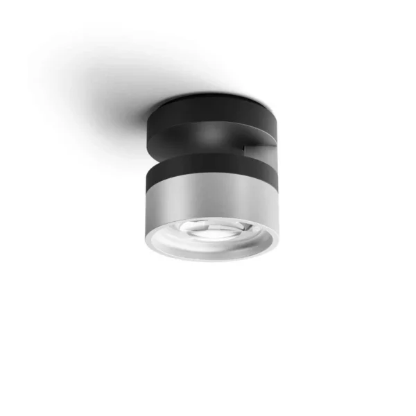 LIGHT-POINT - Blade C1 Slim Plafonnier Matt Black/Satin Silver