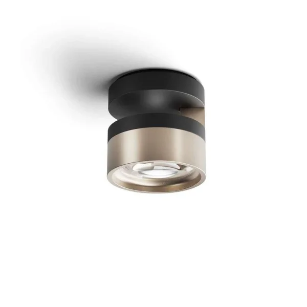 LIGHT-POINT - Blade C1 Slim Plafonnier Matt Black/Silver Gold