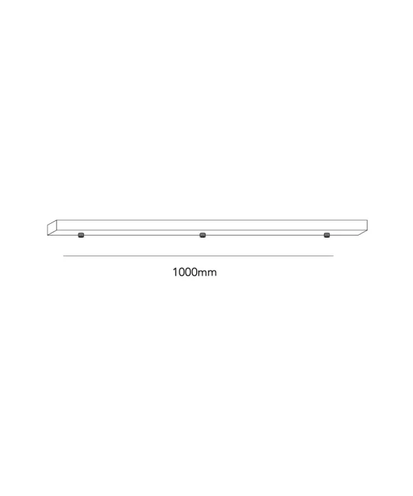 Light Point - Ceiling Base L1000/3 Suspensions White