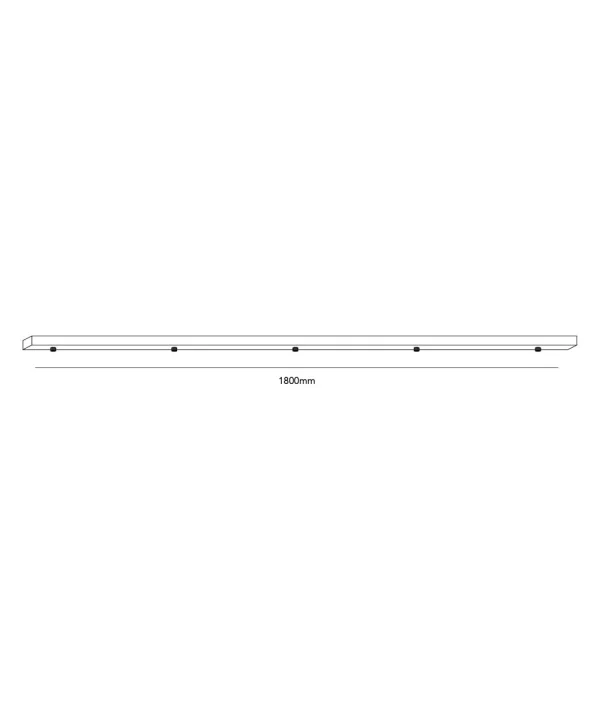 Light Point - Ceiling Base L1800/5 Suspensions Black