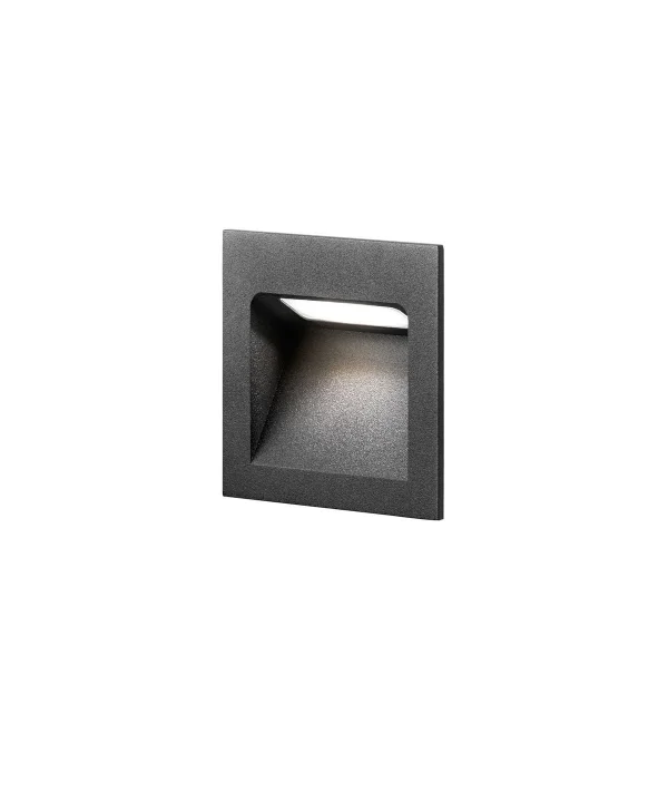 Light Point - Deli 1 LED Applique Murale Encastré IP54 3000K Noir