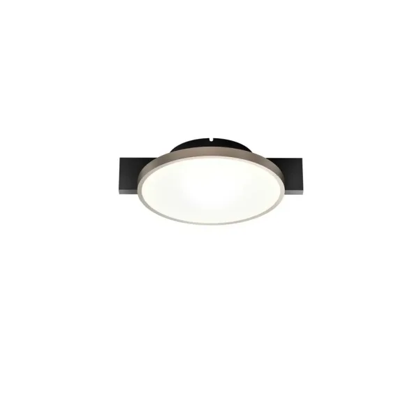 Light-Point - Inlay Round C1 Plafonnier Matt Black/Silver Gold