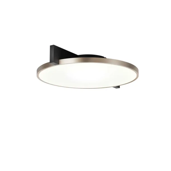 Light-Point - Inlay Round C2 Plafonnier Matt Black/Silver Gold