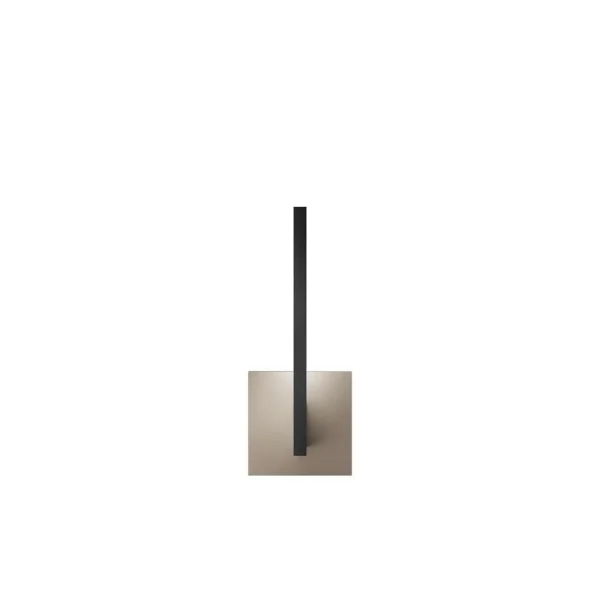 Light-Point - Inlay W1 Linear Applique Murale Matt Black/Silver Gold