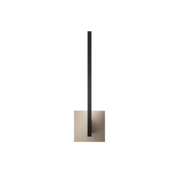 Light-Point - Inlay W2 Linear Applique Murale Matt Black/Silver Gold