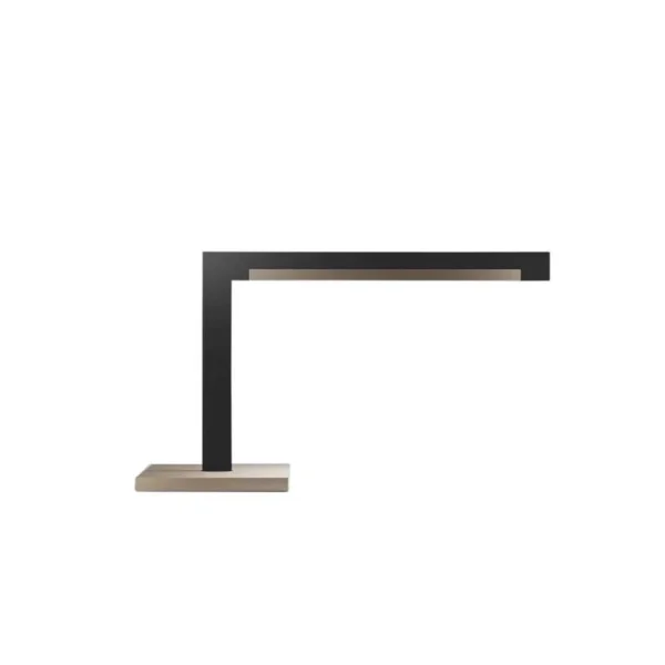 LIGHT-POINT - Lampe de table Inlay T2 Linear, dorée/noire, 40 cm