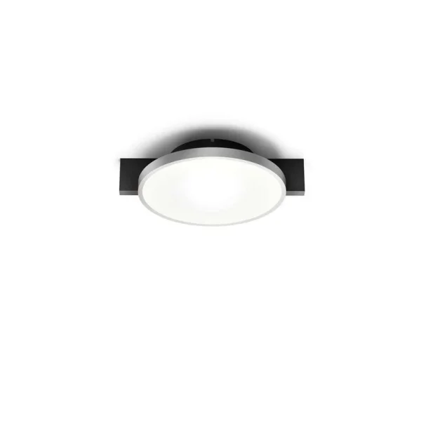 LIGHT-POINT - Plafonnier Inlay Round C1, noir/argent